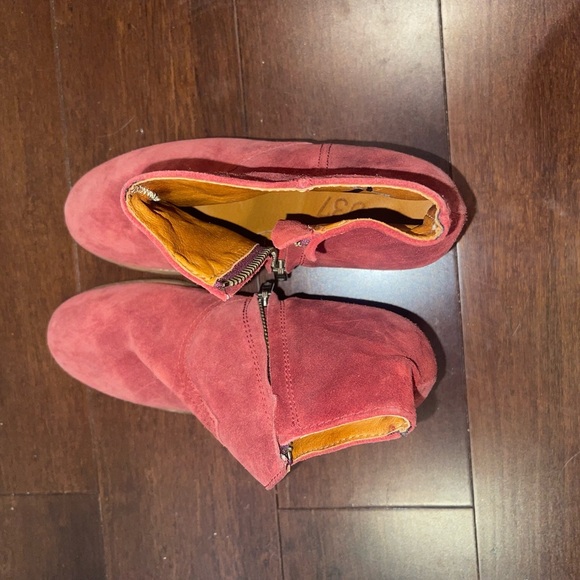 guc madewell 1937 Red Suede Ankle Boots size 7 - Picture 10 of 11